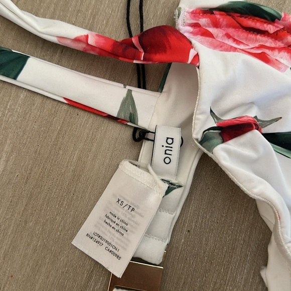 WeWoreWhat x Onia Sorrento Bikini Top | Size XS | NWT| Sold out style | Revolve - Picture 5 of 6